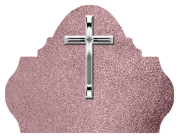 DARAY L 510 SL SH OR Silver Single Cross Shimmer Orchid Background
